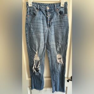 Wild Fable 5 Button Fly Distressed Denim